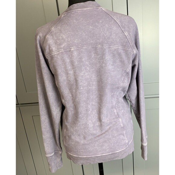 Lululemon‎ Scuba Crew Sweatshirt Size 8 Womens Washed Purple Quartz Yoga Running - Picture 6 of 8
